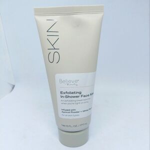 Skin Believe Beauty Exfoliating In-Shower Mask Apricot Powder+White Peony 6oz x1